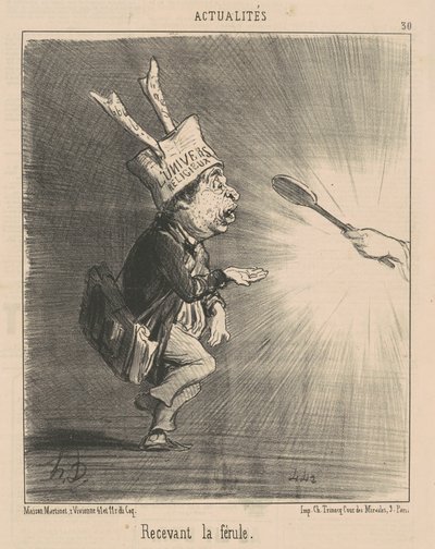 Ricevendo la Ferula da Honoré Daumier