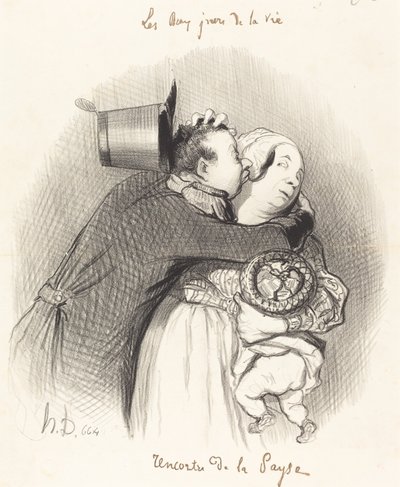 Incontro della Paesana da Honoré Daumier