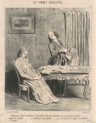 Repoussée ... una porta mi resta aperta ... da Honoré Daumier