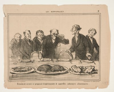 Riunione di scienziati da Honoré Daumier