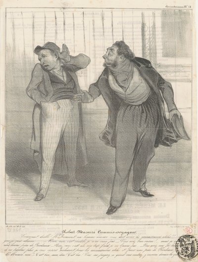 Robert Macaire commis-voyageur da Honoré Daumier