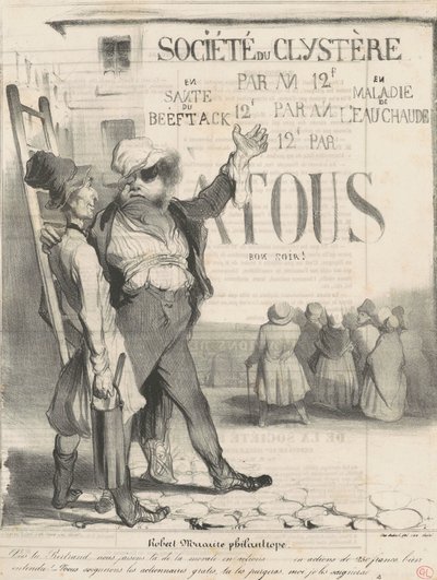 Robert Macaire filantropo da Honoré Daumier