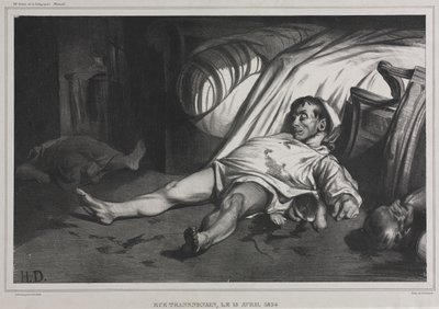 Rue Transnonain, 15 aprile 1834 da Honoré Daumier