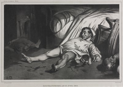Rue Transnonain, il 15 aprile, 1834 da Honoré Daumier
