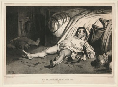 Rue Transnonain, il 15 aprile 1834, pubblicato in La Association Mensuelle da Honoré Daumier
