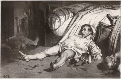 Rue Transnonain, 15 aprile 1834 da Honoré Daumier