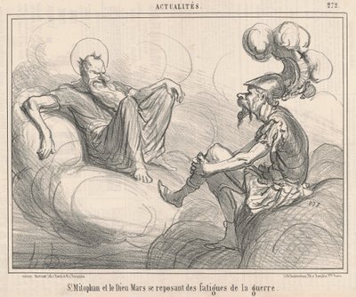 San Mitofano e il dio Marte... da Honoré Daumier