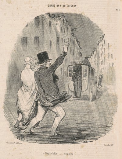 Saprelotte ... Complet! ... da Honoré Daumier