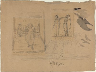 Scena in un palazzo di giustizia da Honoré Daumier