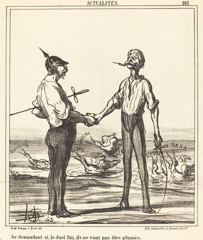 Chiedendosi se, finito il duello, non saranno spennati da Honoré Daumier