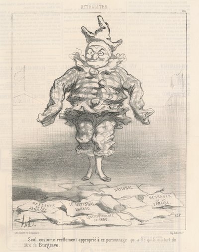Unico costume appropriato a questo personaggio da Honoré Daumier