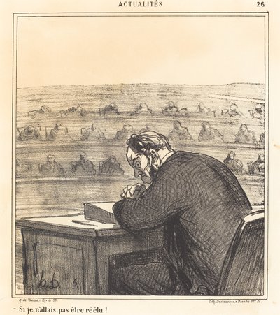 Se non fossi stato rieletto! da Honoré Daumier