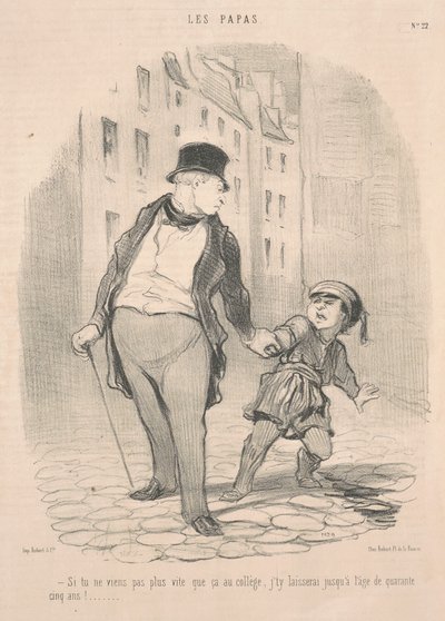 Se non vieni più di così al college... da Honoré Daumier