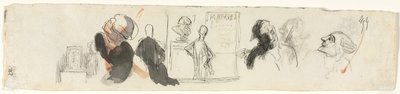 Schizzi di varie figure, terzo quarto del XIX secolo da Honoré Daumier
