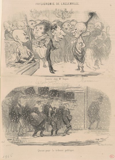 Serata a casa di M. Dupin da Honoré Daumier