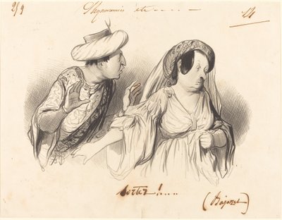 Uscite!... (Bajazet) da Honoré Daumier