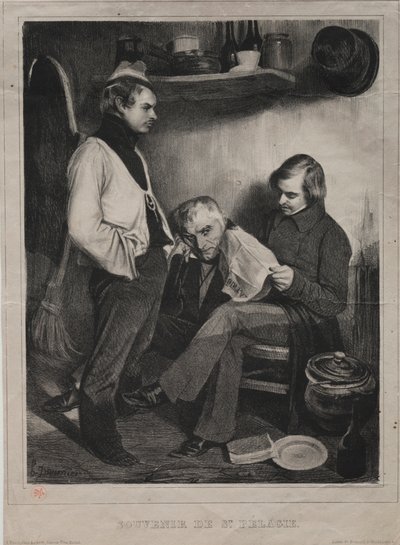 Souvenir della prigione di Ste. Pélagie, 1834 da Honoré Daumier