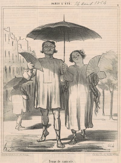 Abbigliamento estivo da Honoré Daumier