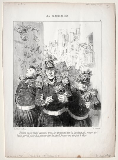 I Banchettatori, Tavola 4: Rifolard è più affascinante che mai... da Honoré Daumier