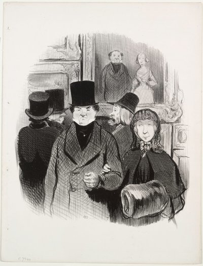 I bei giorni della vita, tavola 59: Quando il proprio ritratto è al Salon, 1845 da Honoré Daumier
