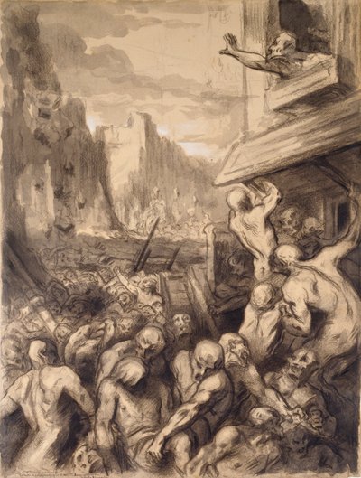 La distruzione di una città da Honoré Daumier