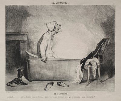 Il bagno caldo da Honoré Daumier