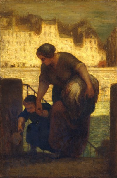 La lavandaia, 186[3] da Honoré Daumier