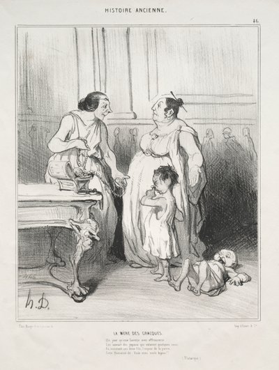 La madre dei Gracchi da Honoré Daumier