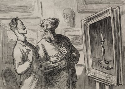 I pittori: un realista trova sempre un altro realista da ammirare da Honoré Daumier