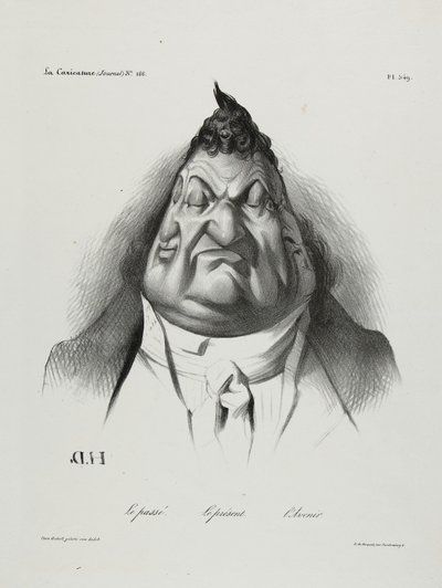 Il passato, il presente, il futuro, tavola 349, 1834 da Honoré Daumier
