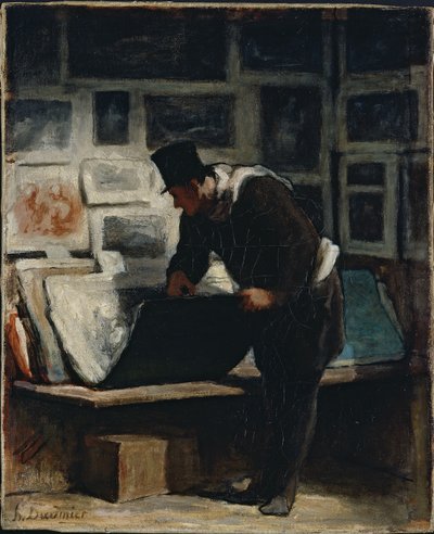 Il collezionista di stampe da Honoré Daumier