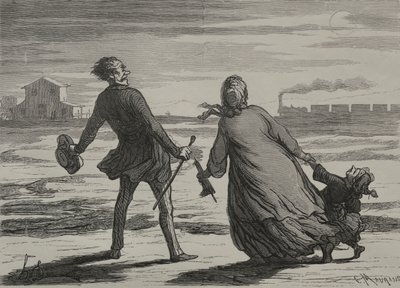 La ferrovia: troppo tardi da Honoré Daumier