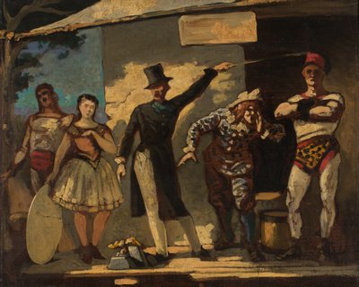 I saltimbanchi, tra il 1860 e il 1865 da Honoré Daumier
