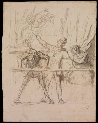 Lo spettacolo collaterale da Honoré Daumier