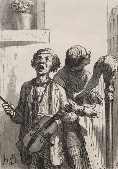 I cantanti: Cantanti di strada da Honoré Daumier