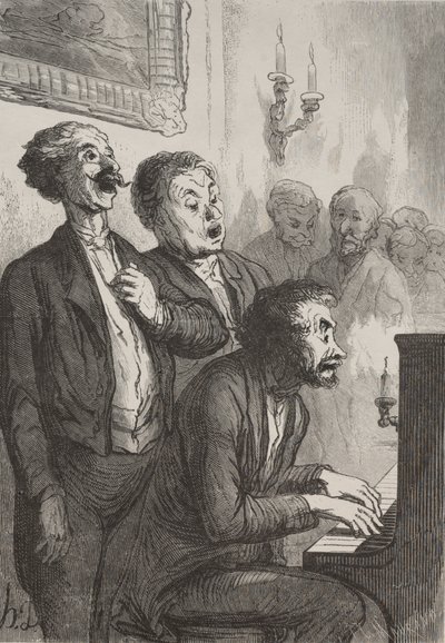 I cantanti: I cantanti nel salone da Honoré Daumier