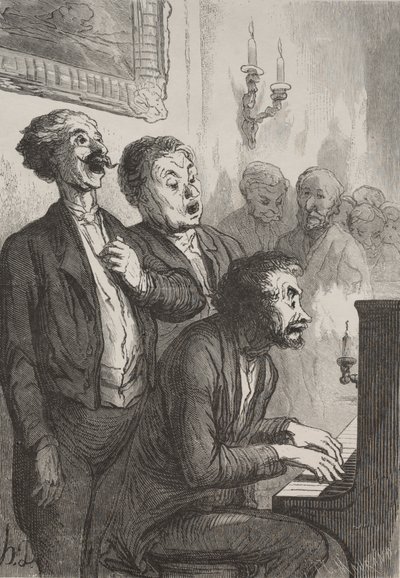 I cantanti: I cantanti nel salone da Honoré Daumier