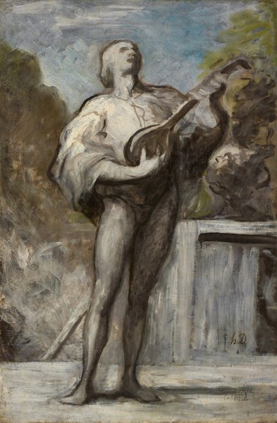 Il trovatore, 1868-1873 da Honoré Daumier