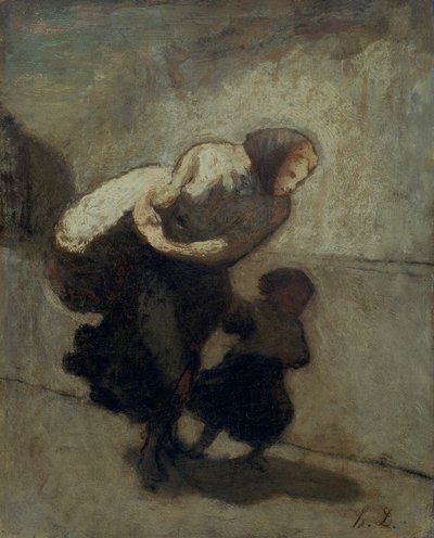 Il pesante fardello da Honoré Daumier