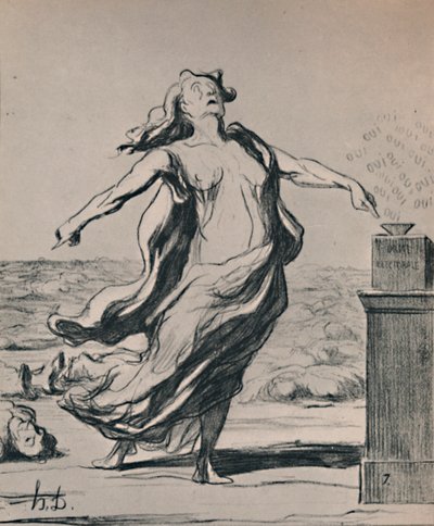 Questo ha ucciso quello, 1871, 1946 da Honoré Daumier