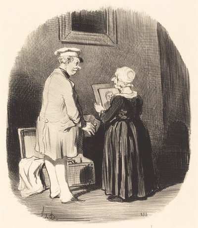 Tieni, mia moglie, ecco il mio ritratto... da Honoré Daumier