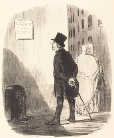 Ecco un cartello che mia moglie ha passato... da Honoré Daumier