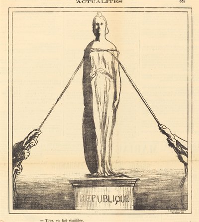 Tira, fa equilibrio da Honoré Daumier
