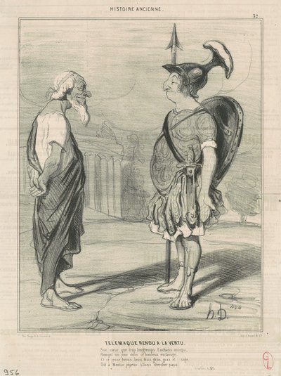 Telemaco restituito alla virtù da Honoré Daumier