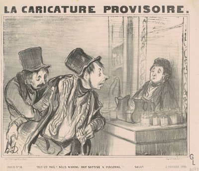 Tutto è pagato? Non abbiamo fatto... saluto da Honoré Daumier