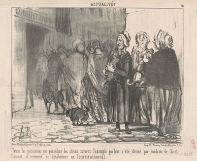 Tutte le parigine che possiedono cani... da Honoré Daumier
