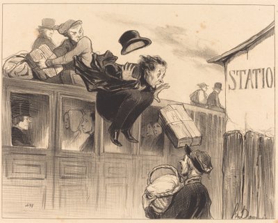 Trenta secondi di stazione da Honoré Daumier