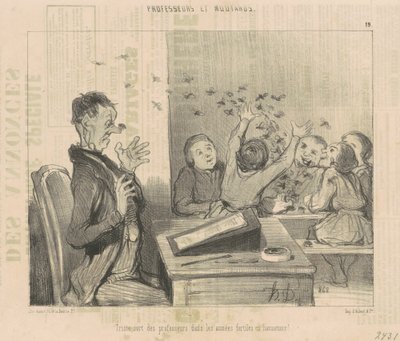Triste sorte dei professori... da Honoré Daumier