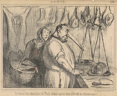 Tristezza dei macellai di Parigi... da Honoré Daumier