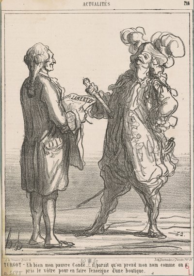 Turgot -- Ebbene mio povero Condé... da Honoré Daumier
